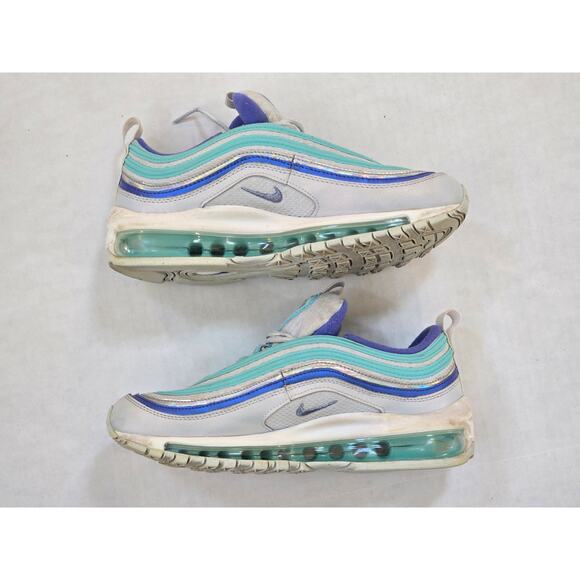 Nike Air Max 97 Youth 6Y Aura Sapphire Aurora Green Shoes CT1965-400 - Picture 4 of 8